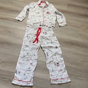 Victoria's Secret White and Red women’s Pajama Set size S